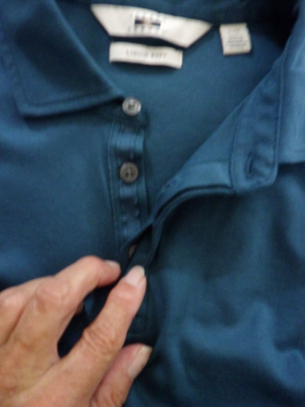 2 Joseph Abboud Liquid Soft Golf Polo Short Sleeve Blue Teal Size Large Lot of 2 - Picture 8 of 8